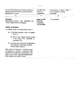 In case of recruitment by promotion/deputation If a DPC exists