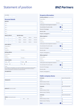 Statement of position