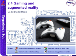 2.4 Gaming and augmented reality