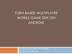 turN-BASED MULTIPLAYER MOBILE GAME SDK ON ANDROID