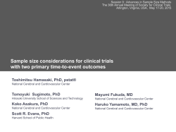 Sample size considerations for clinical trials with two primary time