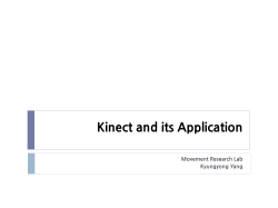 Kinect ** ** * 3D - Movement Research Lab