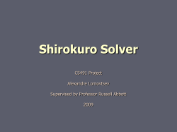 Shirokuro Solver