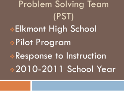 SST Process for Madison City Schools