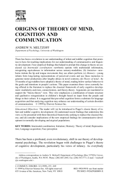 origins of theory of mind, cognition and communication