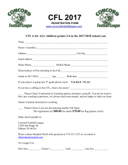 CFL 2017 - Elkhart - youth sports, Concord Football League Elkhart