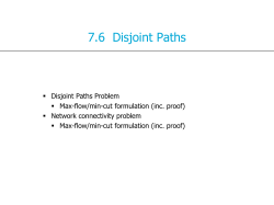 Disjoint Paths - TU Delft OpenCourseWare