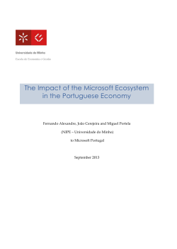 The Impact of the Microsoft Ecosystem in the Portuguese Economy