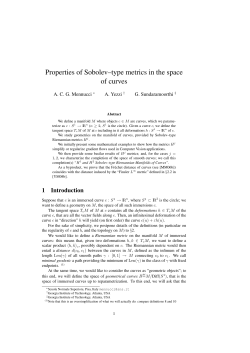 Properties of Sobolev&ndash;type metrics in the space of - cvgmt