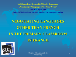 to view presentation - SOAS University of London