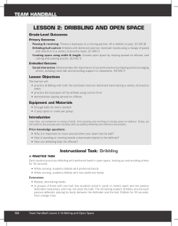 Dribbling and Open Space - SHAPE America Membership