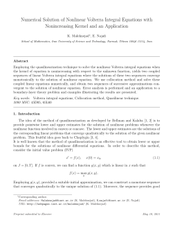 Numerical Solution of Nonlinear Volterra Integral Equations