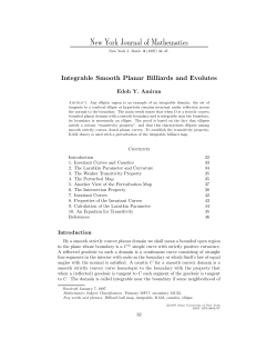 Integrable Smooth Planar Billiards and Evolutes