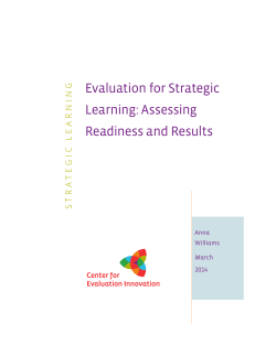 Evaluation for Strategic Learning