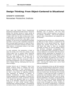 Design Thinking - Association of Collegiate Schools of Architecture