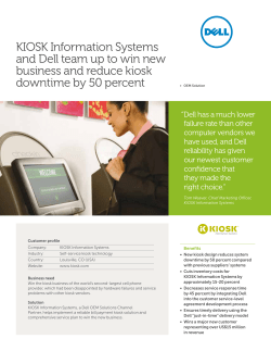 KIOSK Information Systems and Dell team up to win