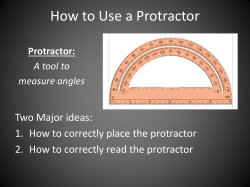 Protractor Lesson
