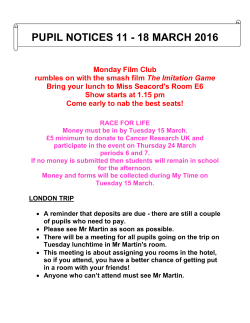 pupil notices 4 -10 february 2011