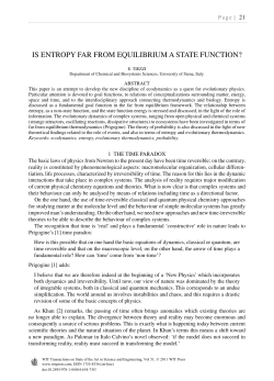 is entropy far from equilibrium a state function?