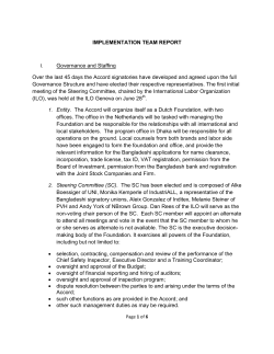 Implementation Team Report