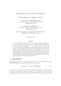 Optimizing Improved Hardy Inequalities