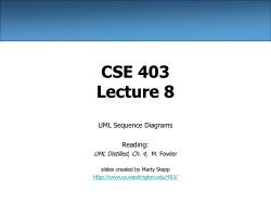 UML sequence diagrams