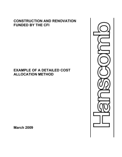 example of a detailed cost allocation method