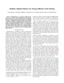 Realistic Optimal Policies For Energy-Efficient Train Driving
