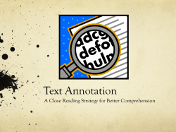 Text Annotation