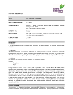 POSITION DESCRIPTION TITLE: EDV Education Coordinator