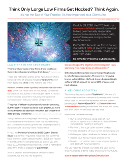Think Only Large Law Firms Get Hacked? Think Again.
