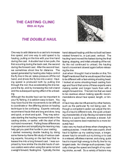 the casting clinic the double haul