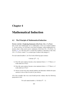 Mathematical Induction
