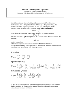 Poisson`s and Laplace`s Equations