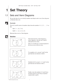 1 Set Theory