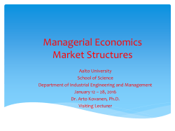 Managerial Economics