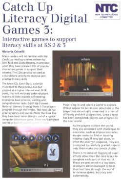 Catch Up Literacy Digital Games 3: