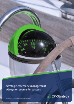 Strategic enterprise management &ndash; Always on