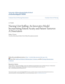 Nursing Unit Staffing