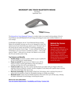 Microsoft Arc Touch Bluetooth &reg; Mouse