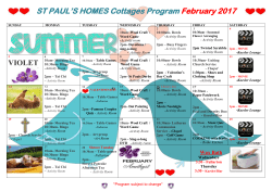 February 17 - St Pauls Lutheran Homes, Hahndorf