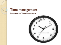Time management