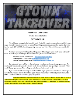 GET BACK UP! - Georgetown Football