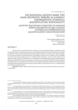 do rational agents make the same heuristic errors as laymen?