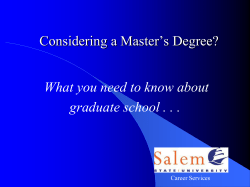 Considering a Career in Student Affairs?