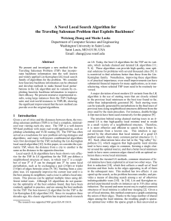 A Novel Local Search Algorithm for the Traveling Salesman Problem