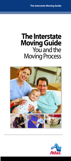 The Interstate Moving Guide - You and the