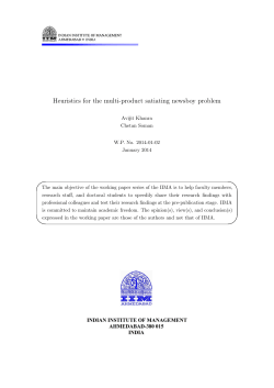 Heuristics for the multi-product satiating newsboy problem