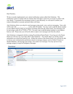 Instant Alert Information