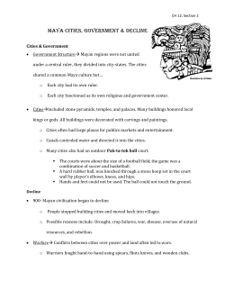 Maya Government and Decline Notes